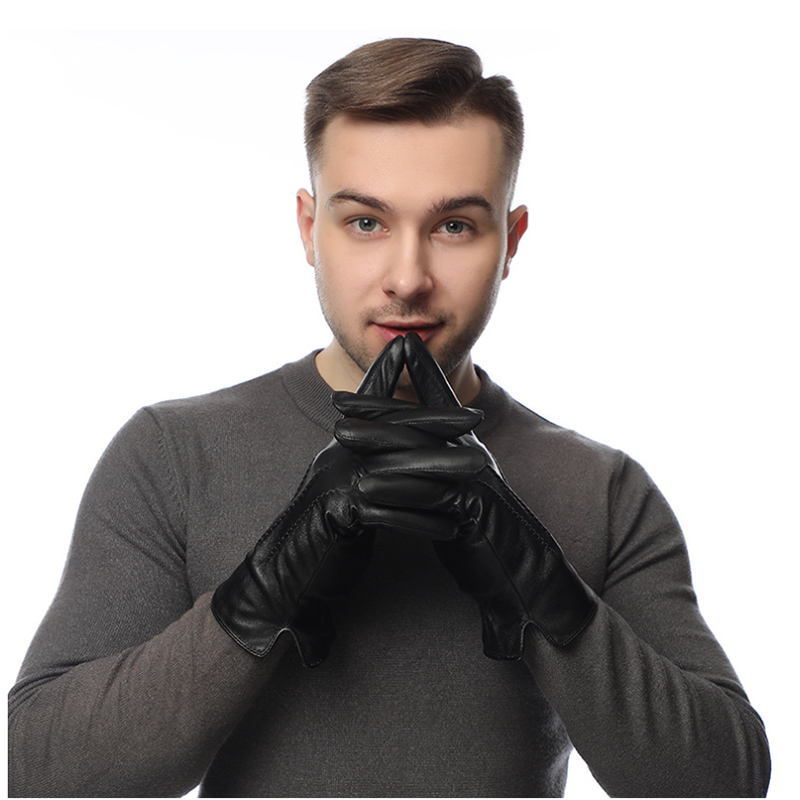 Wool Glove Lined - Kış Hakiki Koyun Derisi Deri Eldiven