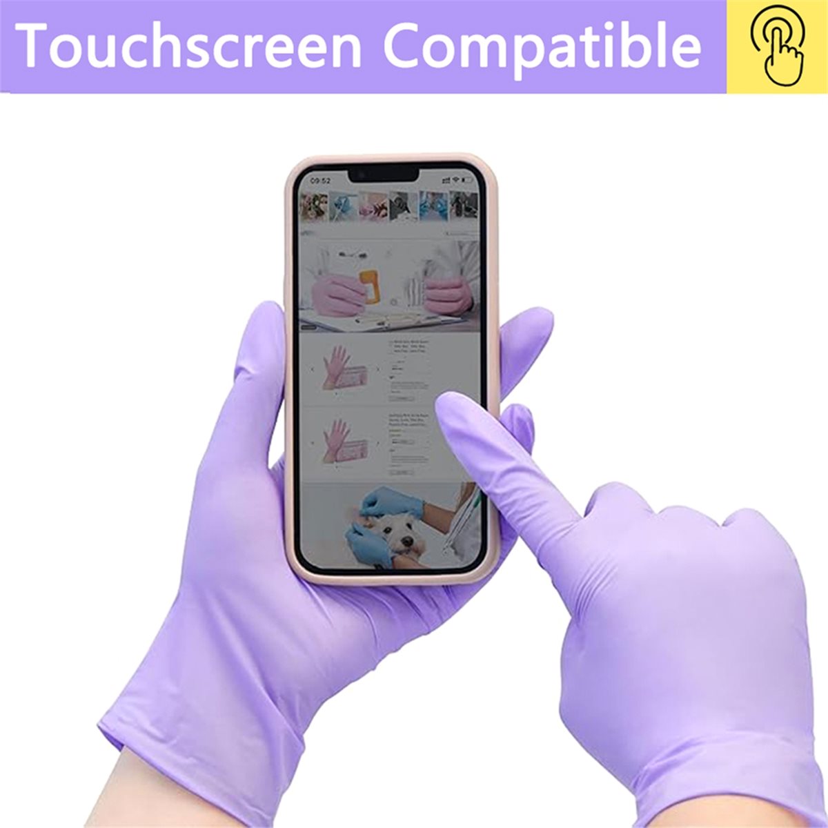 Exam Glove Nitrile - HITL 100 adet Nitril Muayene Eldivenleri