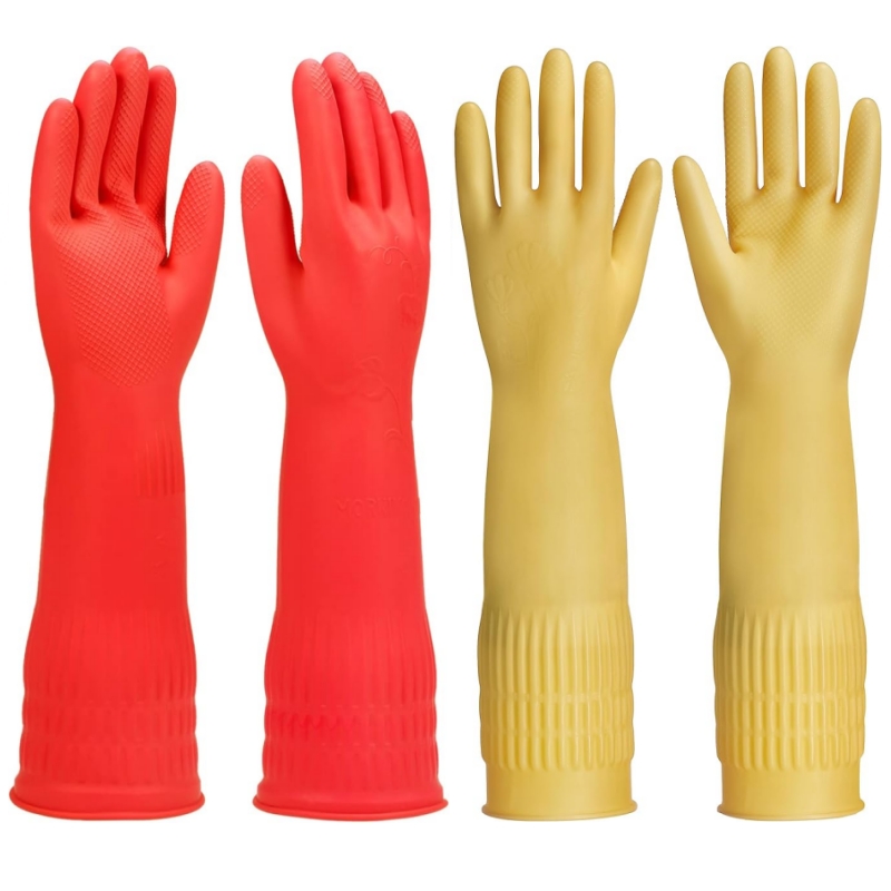 Dish Glove Rubber - 45CM Ekstra Uzun Kauçuk Temizlik Eldivenleri