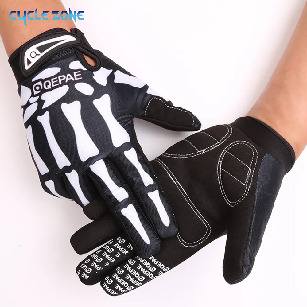 Gardening Glove Waterproof - Tam Parmak Eldiven İskelet Baskı Sıcak
