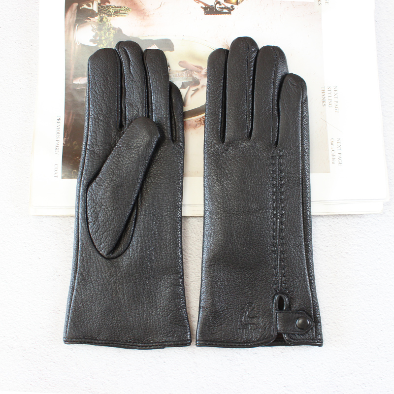 Leather Driving Glove - Yeni kadın moda geyik derisi eldiven