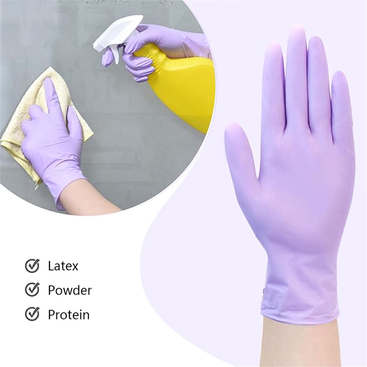 Exam Glove Nitrile - Yüksek Kalite 100 adet Nitril Muayene