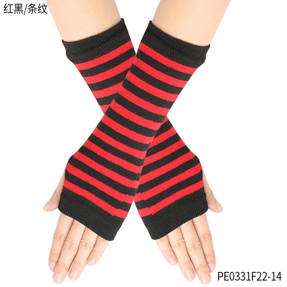 PESENAR Kırmızı Siyah Çizgili  - Fingerless Glove Knit incelemesi ve fiyatı
