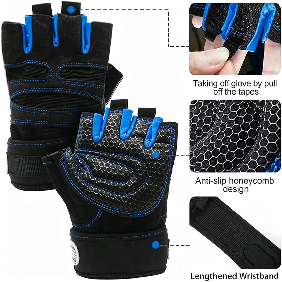 3 Çift Kaymaz Yarım Parmaklı B - Workout Glove Gym incelemesi ve fiyatı