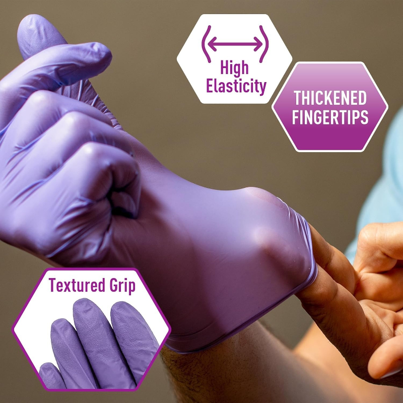 Yumuşak Mor Nitril Eldivenler  - Exam Glove Nitrile incelemesi ve fiyatı