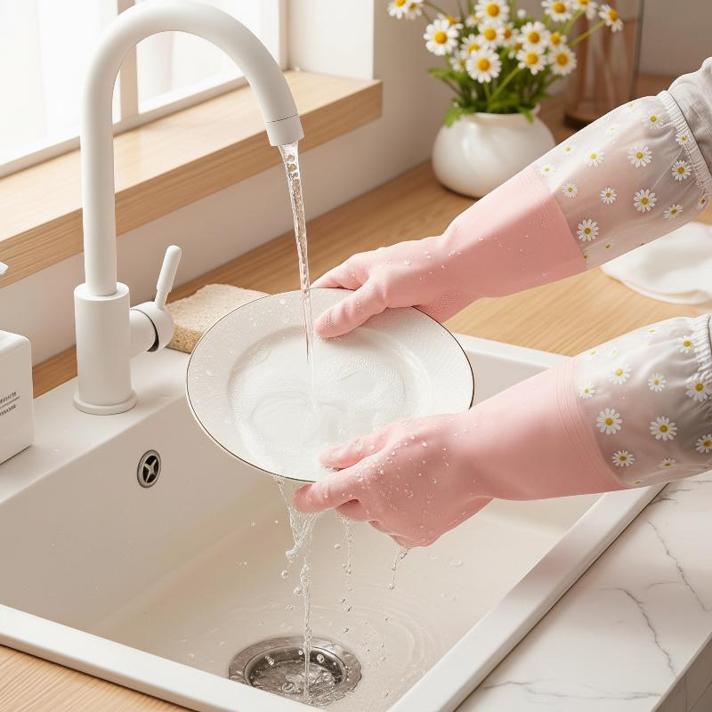 Çiçek Desenli Ev Tipi Lateks S - Rubber Glove Cleaning incelemesi ve fiyatı