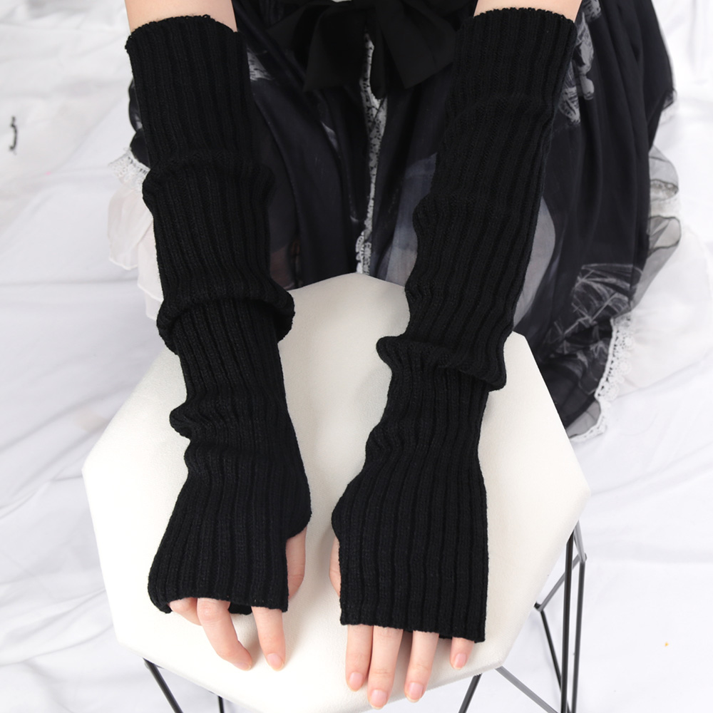 2025 Yeni 52cm Kadın Örgü Kol  - Fingerless Glove Knit incelemesi ve fiyatı