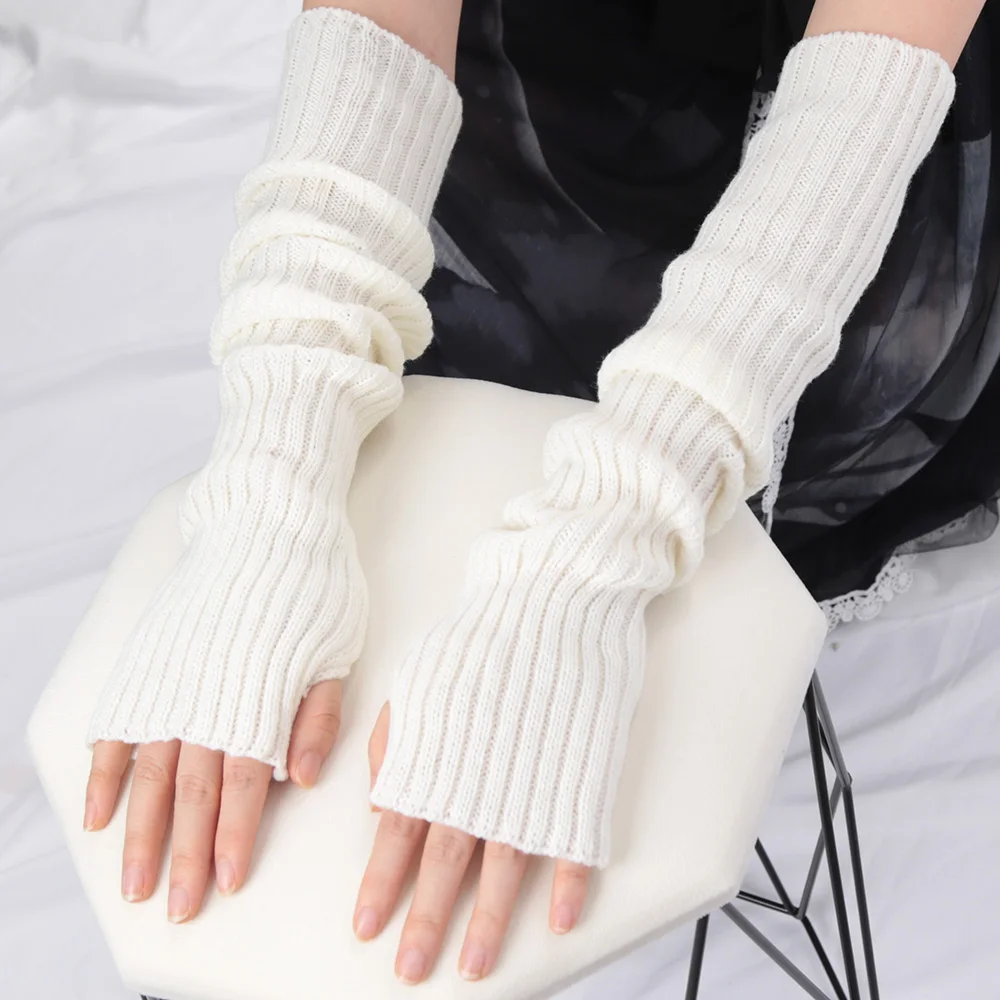 2025 Yeni 52cm Kadın Örgü Kol  - Fingerless Glove Knit incelemesi ve fiyatı