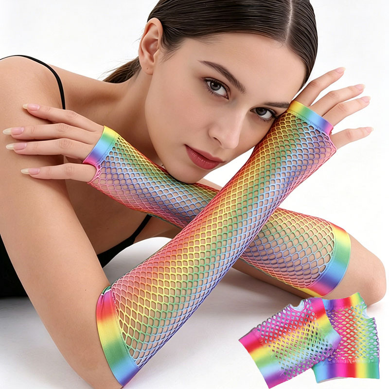 1 Çift Kadın Uzun File Eldiven - Fingerless Glove Knit incelemesi ve fiyatı