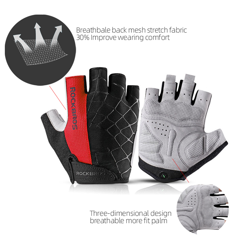 ROCKBROS bisiklet bisiklet eld - Cycling Glove Padded incelemesi ve fiyatı